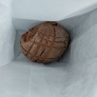 Concha at Panaderia Cuscatleca in Los Angeles