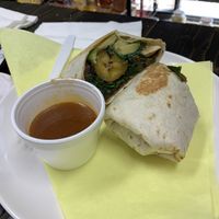 Vegan breakfast burrito at Panaderia Cuscatleca in Los Angeles