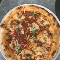 Margarita pizza. Classic, perfection.  at Zinc Cafe and Market in Los Angeles