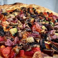 Fire roasted veggies the only mod ,is that you have to ask for no cheese. The flavor was very scrumptious.  at Zinc Cafe and Market in Los Angeles