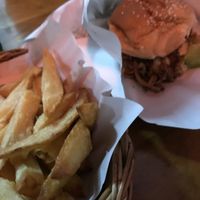 burger & fries at Maya Burger Queen in Pai