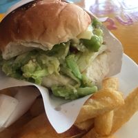 Eggplant burger at Maya Burger Queen in Pai