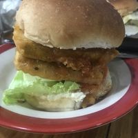 Tofu burger  at Maya Burger Queen in Pai