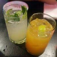 Pineapple mint lime mocktail, and mango limeade mocktail at Mr Go's in Wellington