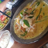 Vegan Yellow Curry 😍❤🤤 at Rice Boi in Sunshine Coast