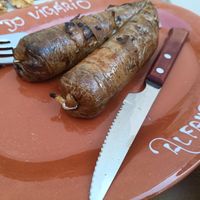 Vegan chorizo at Do Vigário Pub and Records in Lisbon