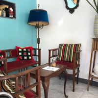 View into the cafe. at Do Vigário Pub and Records in Lisbon