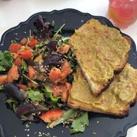 Food at Do Vigário Pub and Records in Lisbon