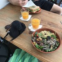 Couscous salad at Do Vigário Pub and Records in Lisbon