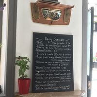 Specials board at Do Vigário Pub and Records in Lisbon