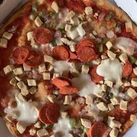 Diábolo vegan pizza   at Pizza Express in Hitchin