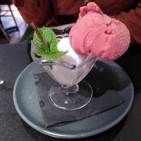 Coconut and watermelon sorbet (September 2022) at Pizza Express in Ilkley
