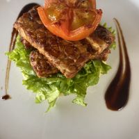 Vegan ribs  at Pissari Bali Cafe in Ubud