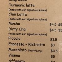 Menu at The TreeHouse in Tamborine Mountain