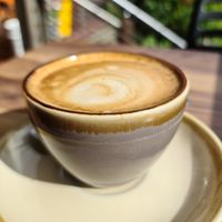 Oat latte at The TreeHouse in Tamborine Mountain