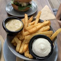  Chips with Aioli and Russian Sauce at The TreeHouse in Tamborine Mountain