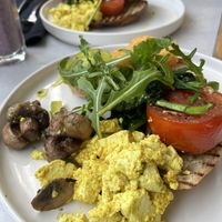 The big vegan breakfast   at Suka Espresso in Pecatu
