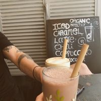 Iced latte drinks with plant milks at Coffee Circus in Bugibba