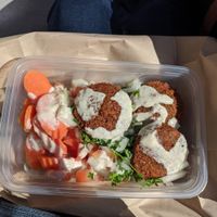 Falafel plate at Kam-Moon in Halifax