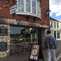 From the front. Looking out you can see the harbour. at Coffee & Drift in Lymington