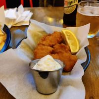 Vegan calamari  at Sutton and Sons in East London