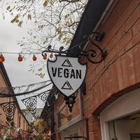 . at Pyramid Vegan Cafe & Bakery in Glastonbury