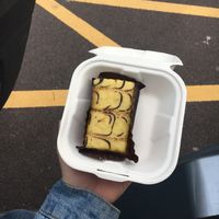 Vanilla custard tart  at Pyramid Vegan Cafe & Bakery in Glastonbury