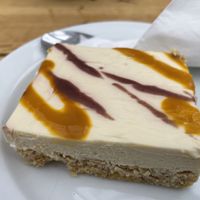 Vanilla cheesecake   at Pyramid Vegan Cafe & Bakery in Glastonbury