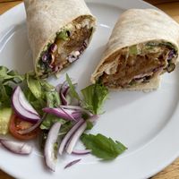Vegan Halloumi Wrap   at Pyramid Vegan Cafe & Bakery in Glastonbury
