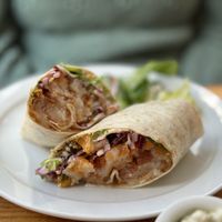 Veganoumi wrap  at Pyramid Vegan Cafe & Bakery in Glastonbury
