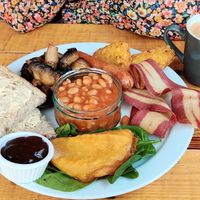 Vegan breakfast  at Pyramid Vegan Cafe & Bakery in Glastonbury