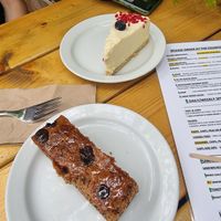Vanilla Cheese Cake, Chocolate Chip Bannana Bread at Pyramid Vegan Cafe & Bakery in Glastonbury