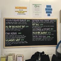 Menu!! at Pyramid Vegan Cafe & Bakery in Glastonbury