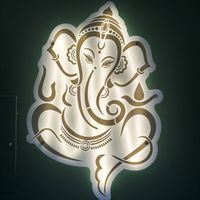 Modern version of a deity   at Ashoka Indian Tandoori Restaurante in Lagos