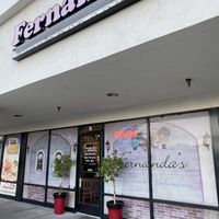 Located in a non-descript mall  at Fernanda's Salvadorian in Cathedral City