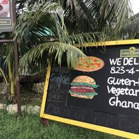 You can also WhatsApp them at the number to pre-order. at Lion's Share Cafe in Bridgetown