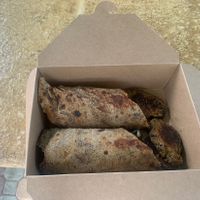 enchiladas and quinoa croquettes  at Lion's Share Cafe in Bridgetown