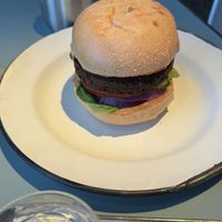 Falafel burger with vegan sauce  at HKG - Beef & Liberty Burgers - T1 in Outlying Islands