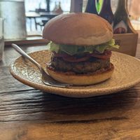 Jalapeño burger  at Kunda Vegan Vegetarian in Chiang Rai