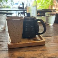 Dirty chai  at Kunda Vegan Vegetarian in Chiang Rai