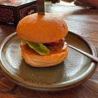 Jalapeno Burger at Kunda Vegan Vegetarian in Chiang Rai