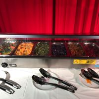 Part of the vegan buffet  at Selam Vegan Restaurant in Toronto