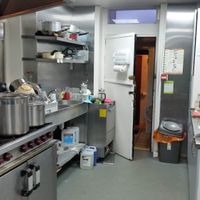 Kitchen at EA Hotel in Blackpool