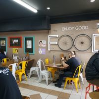 Inside and outside sitting at The Xtra Mile  in Mount Isa
