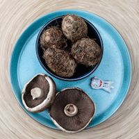 Taro Root and King Oyster Mushroom.  at Hot Pot Republic in Copenhagen