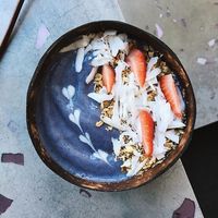 Blue bowl at Bali Bowl Cafe in Kyiv