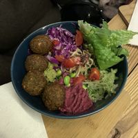Falafel bowl at Bali Bowl Cafe in Kyiv