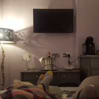 Cozy lilac grey room... at Bijou B&B in Weston-super-mare