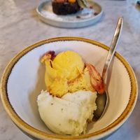 Exotic and Lemon / Basilikum at Claus Eismanufaktur & Deli in Karlsruhe