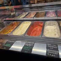 Ice Cream (green = vegan) at Claus Eismanufaktur & Deli in Karlsruhe